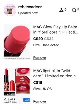 MAC bundle. 2 items for @cindyrh